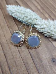 Bild in der Galerie-Ansicht anzeigen, Ohrhänger Glasstein Gold