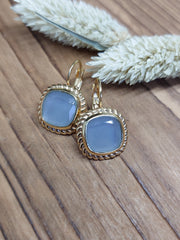 Bild in der Galerie-Ansicht anzeigen, Ohrhänger Glasstein Gold