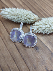 Bild in der Galerie-Ansicht anzeigen, Ohrhänger Glasstein Silber