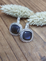 Bild in der Galerie-Ansicht anzeigen, Ohrhänger Glasstein Silber