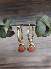 Bild in der Galerie-Ansicht anzeigen, Creolen Stone klein