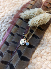 Bild in der Galerie-Ansicht anzeigen, Halskette Charms Plakette White