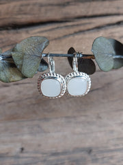 Bild in der Galerie-Ansicht anzeigen, Ohrhänger Glasstein Silber