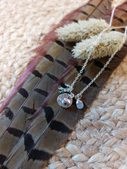 Bild in der Galerie-Ansicht anzeigen, Halskette Charms Plakette White