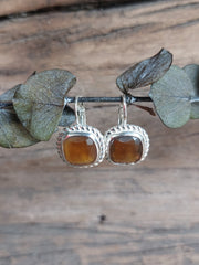 Bild in der Galerie-Ansicht anzeigen, Ohrhänger Glasstein Silber