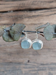 Bild in der Galerie-Ansicht anzeigen, Ohrhänger Glasstein Silber