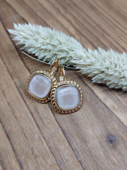 Bild in der Galerie-Ansicht anzeigen, Ohrhänger Glasstein Gold
