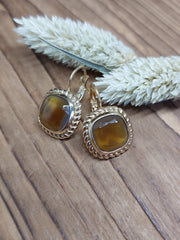 Bild in der Galerie-Ansicht anzeigen, Ohrhänger Glasstein Gold
