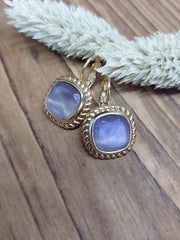 Bild in der Galerie-Ansicht anzeigen, Ohrhänger Glasstein Gold
