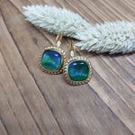 Bild in der Galerie-Ansicht anzeigen, Ohrhänger Glasstein Gold
