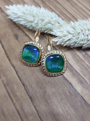 Bild in der Galerie-Ansicht anzeigen, Ohrhänger Glasstein Gold
