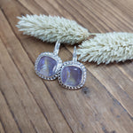 Bild in der Galerie-Ansicht anzeigen, Ohrhänger Glasstein Silber
