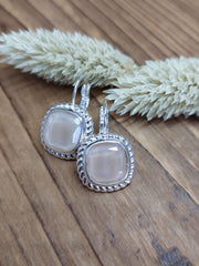 Bild in der Galerie-Ansicht anzeigen, Ohrhänger Glasstein Silber
