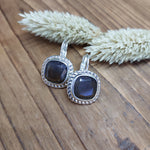 Bild in der Galerie-Ansicht anzeigen, Ohrhänger Glasstein Silber
