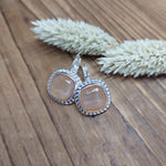 Bild in der Galerie-Ansicht anzeigen, Ohrhänger Glasstein Silber
