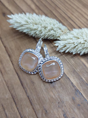 Bild in der Galerie-Ansicht anzeigen, Ohrhänger Glasstein Silber
