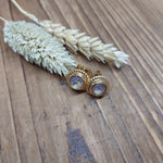 Bild in der Galerie-Ansicht anzeigen, Ohrstecker Glasstein Gold
