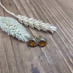 Bild in der Galerie-Ansicht anzeigen, Ohrstecker Glasstein Gold
