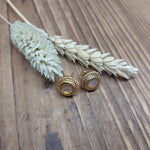 Bild in der Galerie-Ansicht anzeigen, Ohrstecker Glasstein Gold
