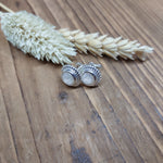 Bild in der Galerie-Ansicht anzeigen, Ohrstecker Glasstein Silber
