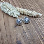 Bild in der Galerie-Ansicht anzeigen, Ohrstecker Glasstein Silber
