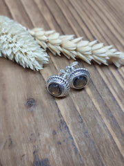 Bild in der Galerie-Ansicht anzeigen, Ohrstecker Glasstein Silber
