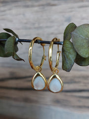 Bild in der Galerie-Ansicht anzeigen, Creolen Stone klein
