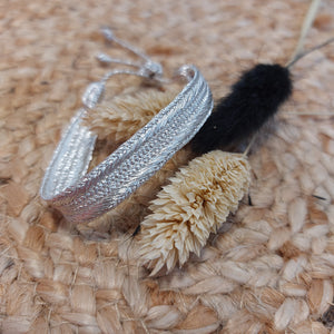 Armband geknüpft silber