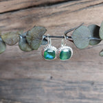 Bild in der Galerie-Ansicht anzeigen, Ohrhänger Glasstein Silber
