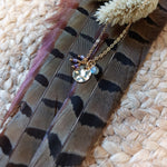 Bild in der Galerie-Ansicht anzeigen, Halskette Charms Plakette Türkis
