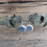 Bild in der Galerie-Ansicht anzeigen, Ohrhänger Glasstein Silber
