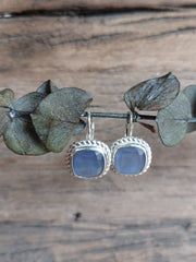 Bild in der Galerie-Ansicht anzeigen, Ohrhänger Glasstein Silber