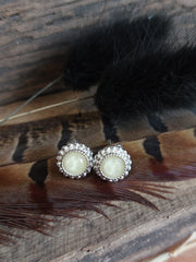 Bild in der Galerie-Ansicht anzeigen, Ohrstecker silber mit Glasstein