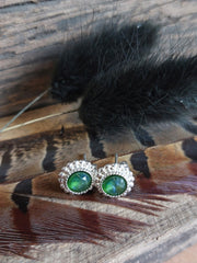 Bild in der Galerie-Ansicht anzeigen, Ohrstecker silber mit Glasstein