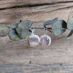 Bild in der Galerie-Ansicht anzeigen, Ohrhänger Glasstein Silber
