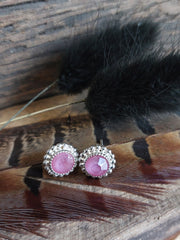 Bild in der Galerie-Ansicht anzeigen, Ohrstecker silber mit Glasstein